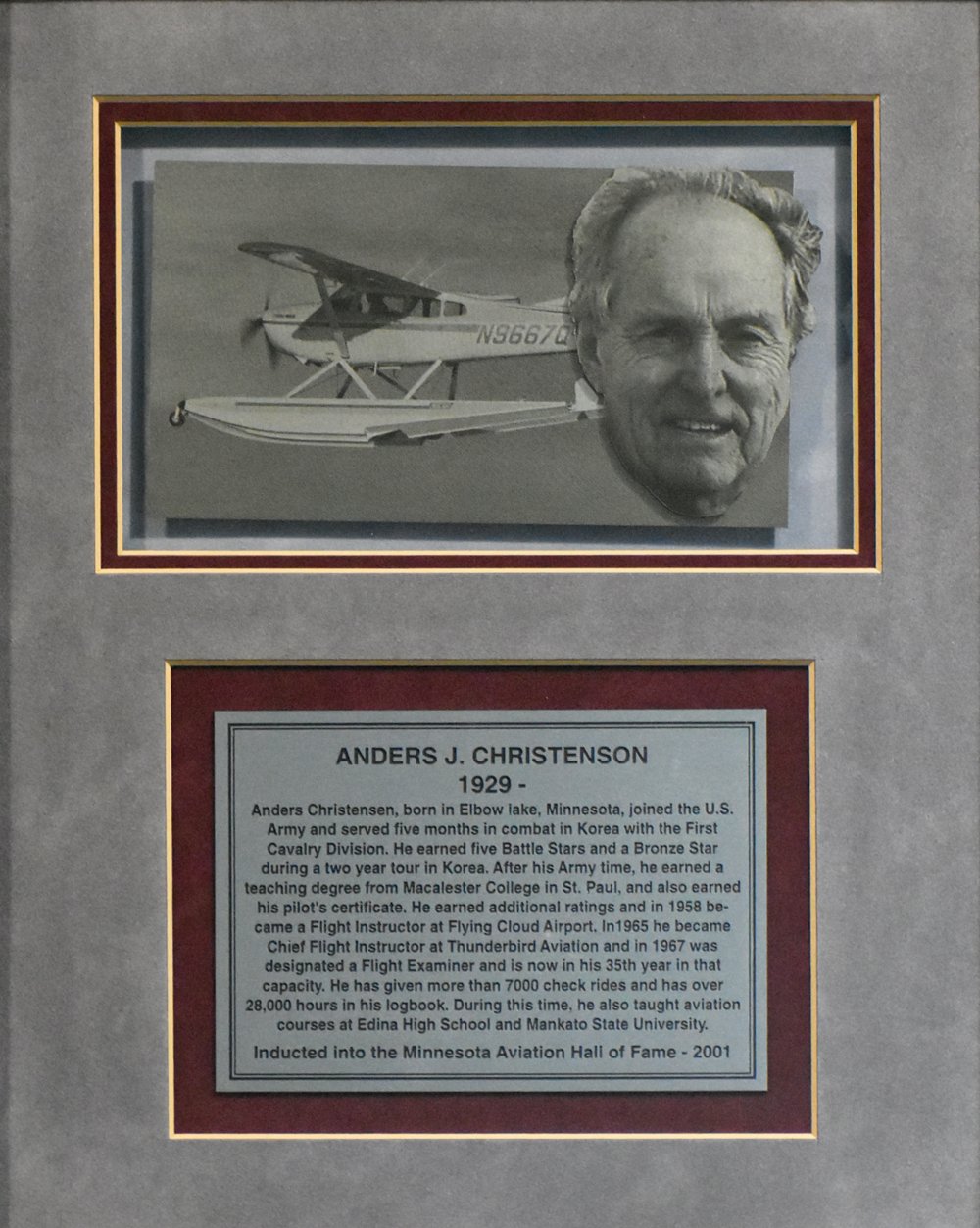 Anders J Christenson Minnesota Aviation Hall Of Fame