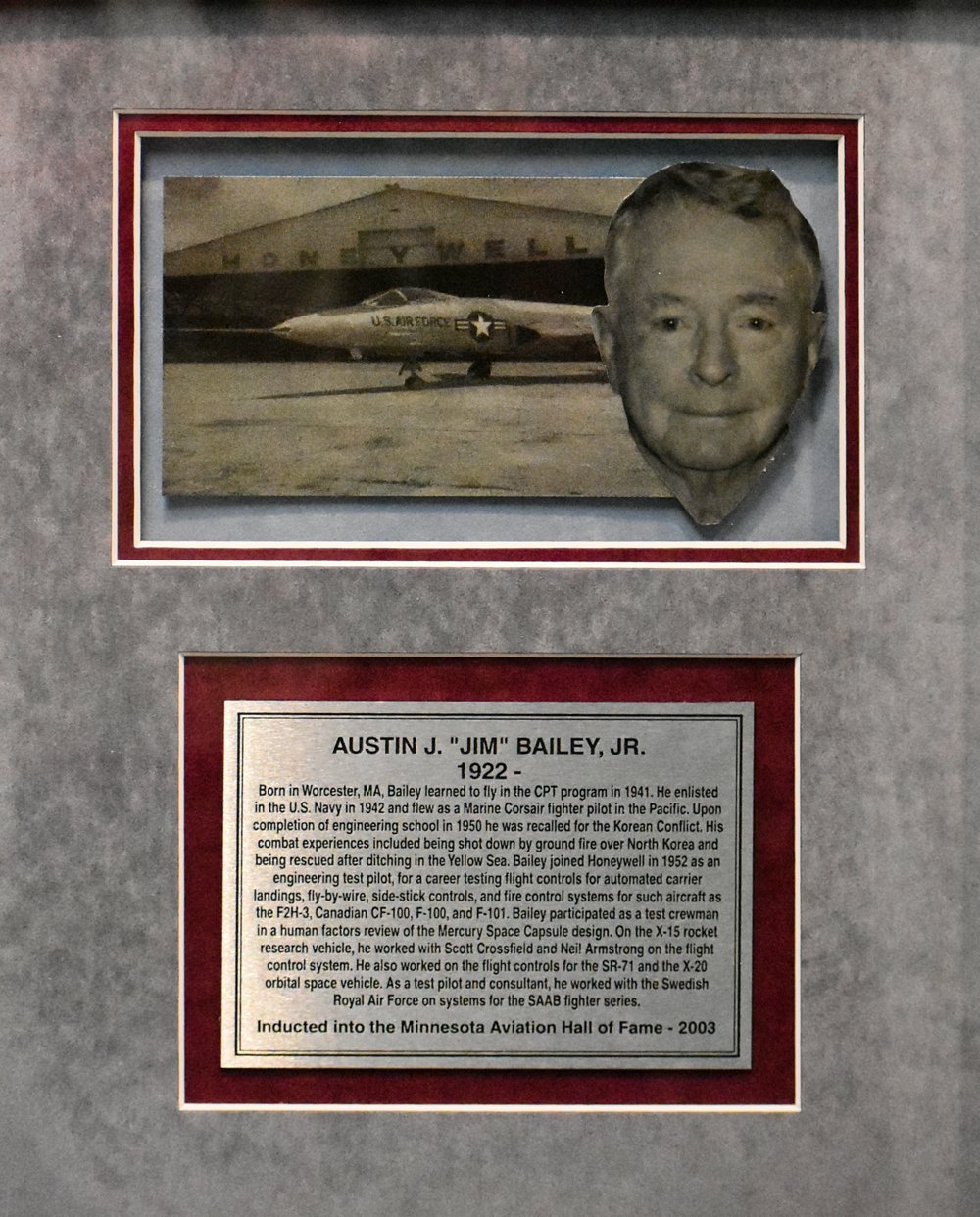 Austin J Jim Bailey Jr Minnesota Aviation Hall Of Fame