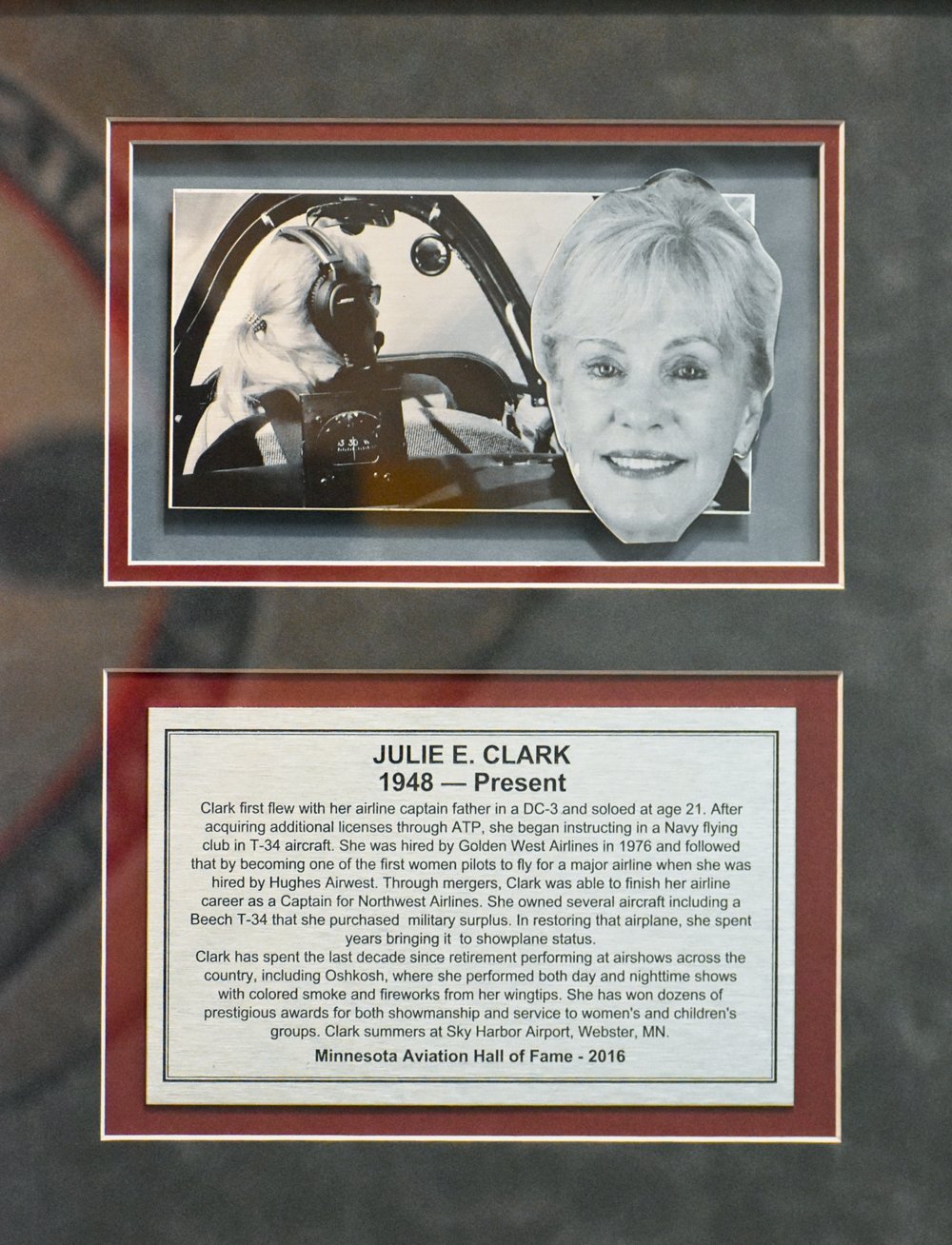 Julie E Clark Minnesota Aviation Hall Of Fame